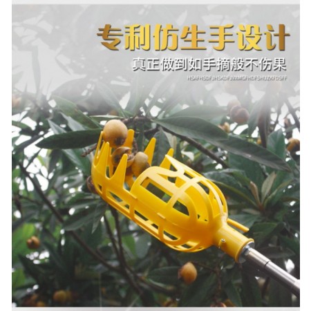 高空采摘器 可伸缩3米杆摘果器摘杨梅神器采枇杷樱桃李子水果工具